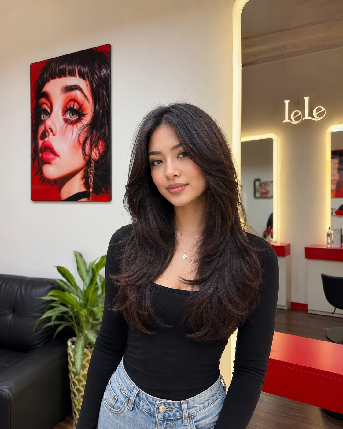 Long Layer hairstyle at LeLe Hair Design