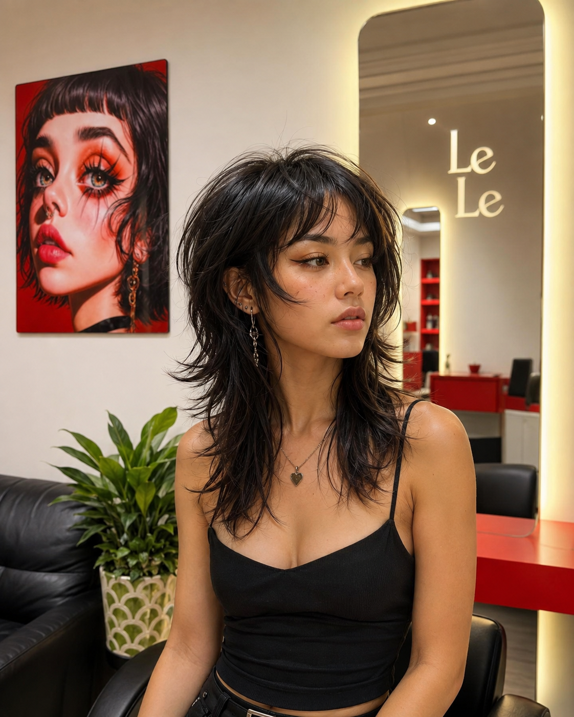 Wolfcut hairstyle at LeLe Hair Design