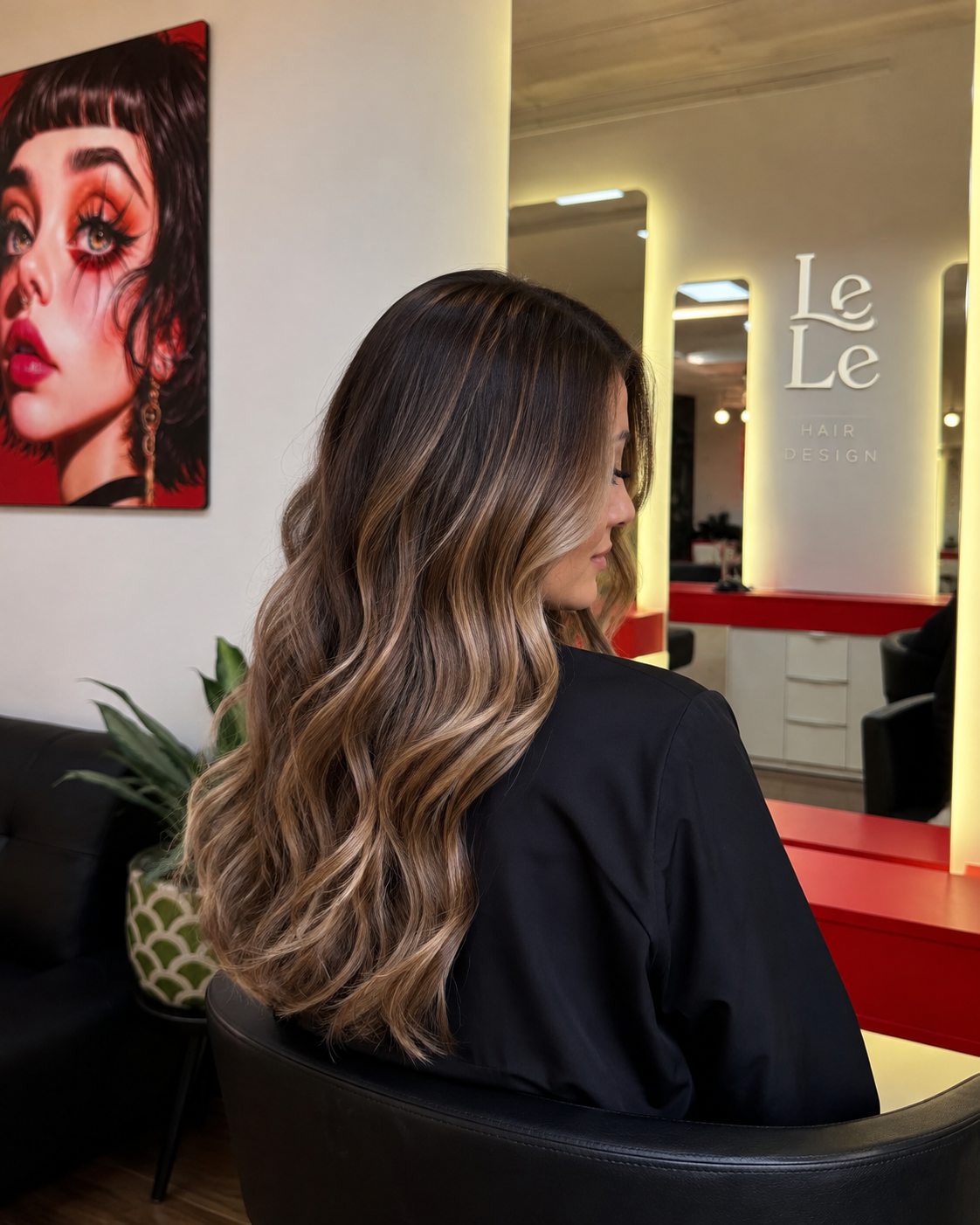 Balayage hair color at LeLe Hair Design