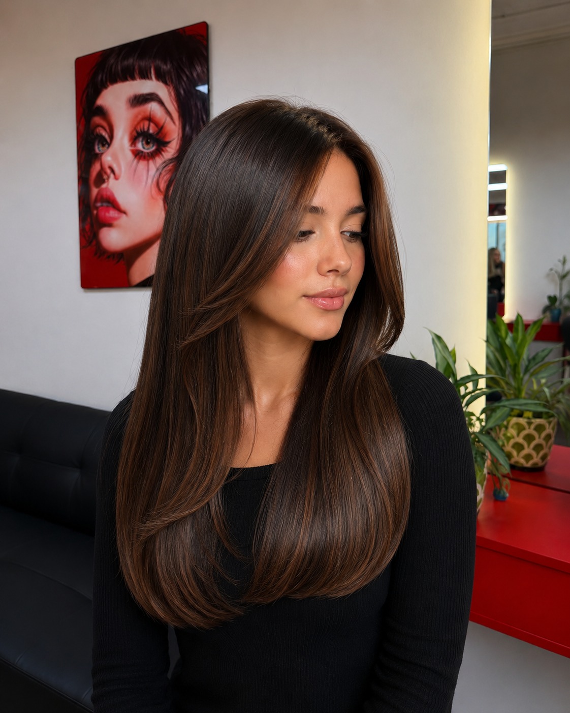 Dimensional hair color transition at LeLe Hair Design