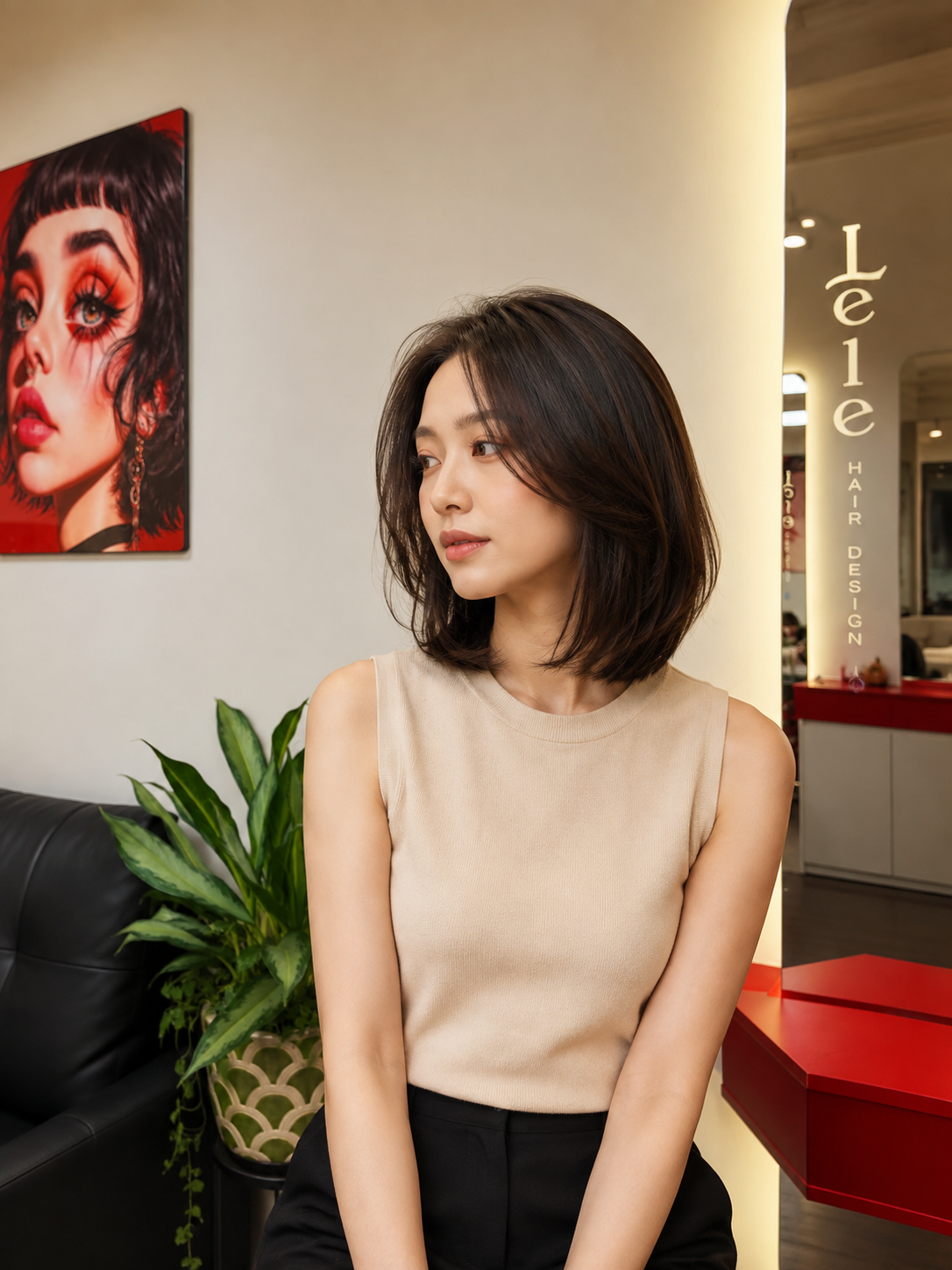 Bob Layer hairstyle at LeLe Hair Design