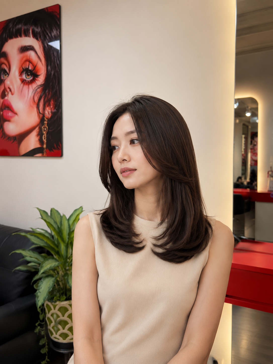 C-Curl hairstyle at LeLe Hair Design