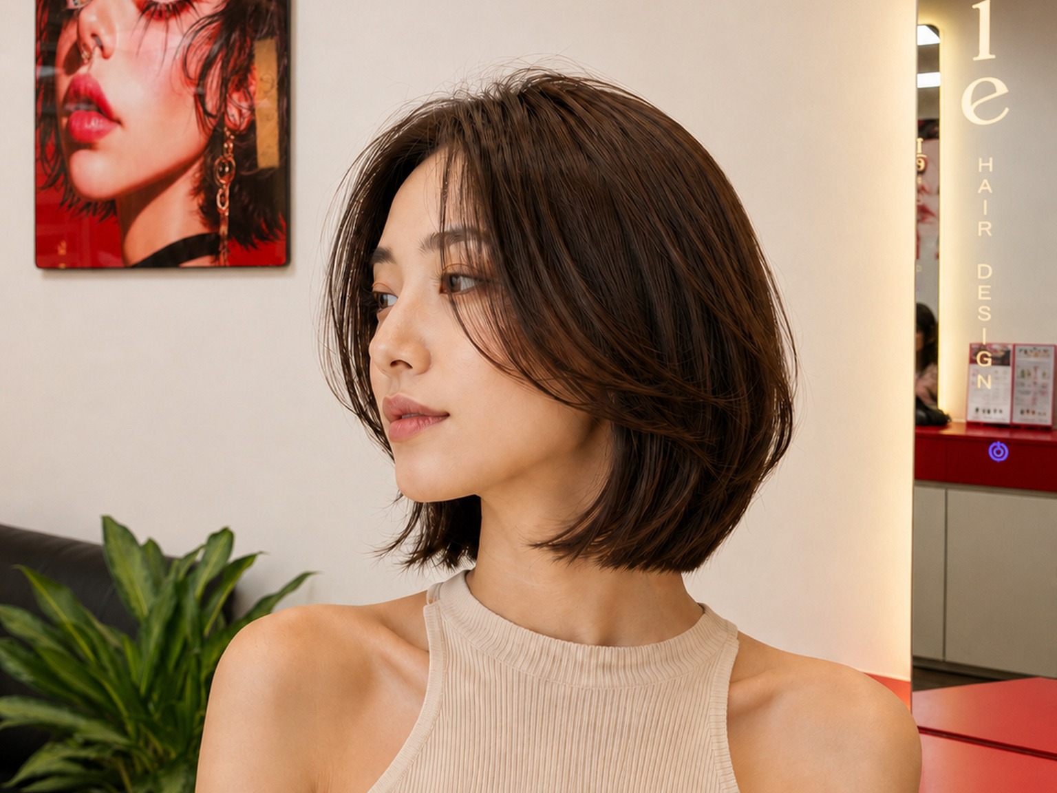 Mẫu tóc Bob Layer đặc trưng tại LeLe Hair Design