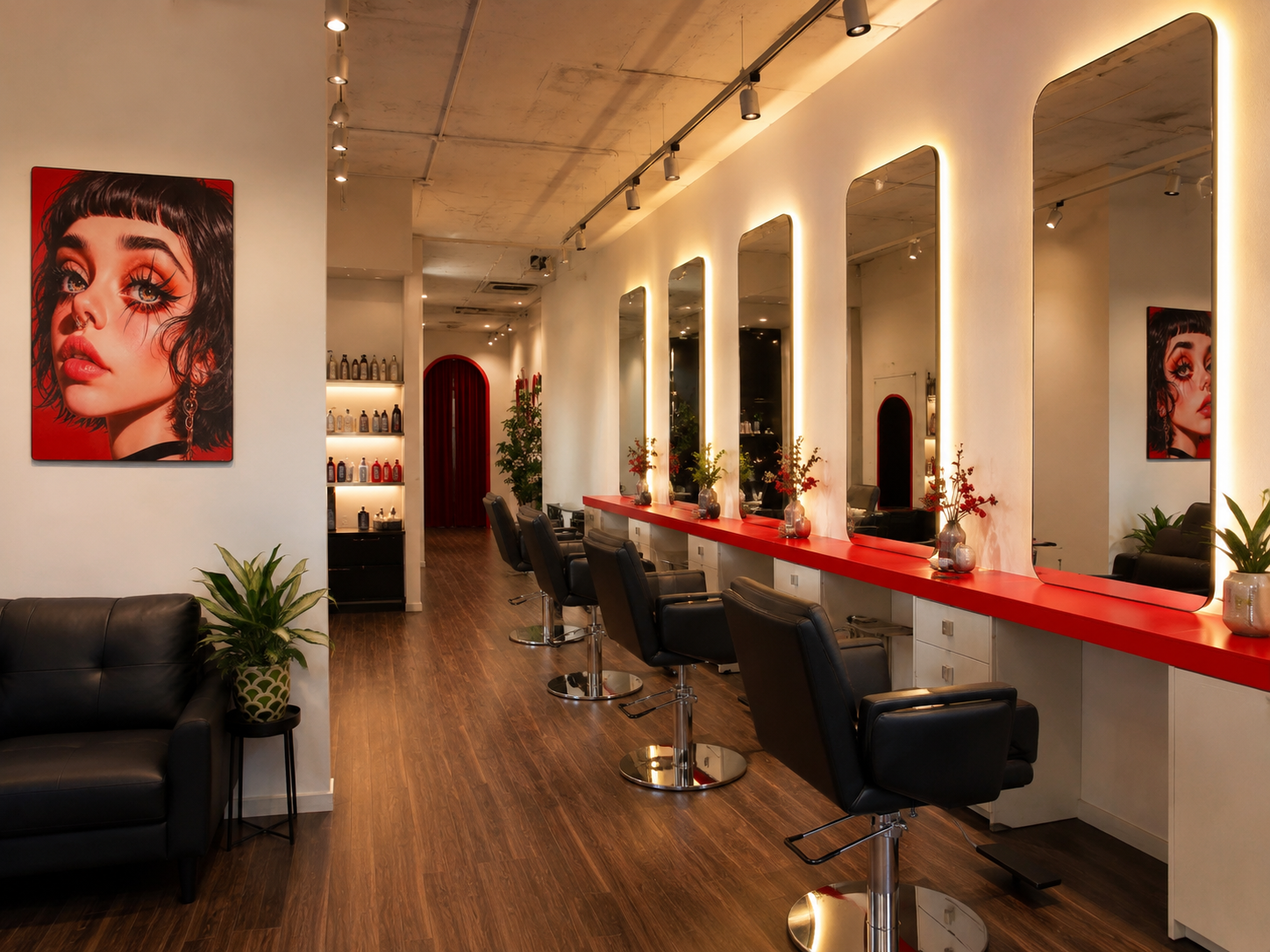 LeLe Hair Design reception area